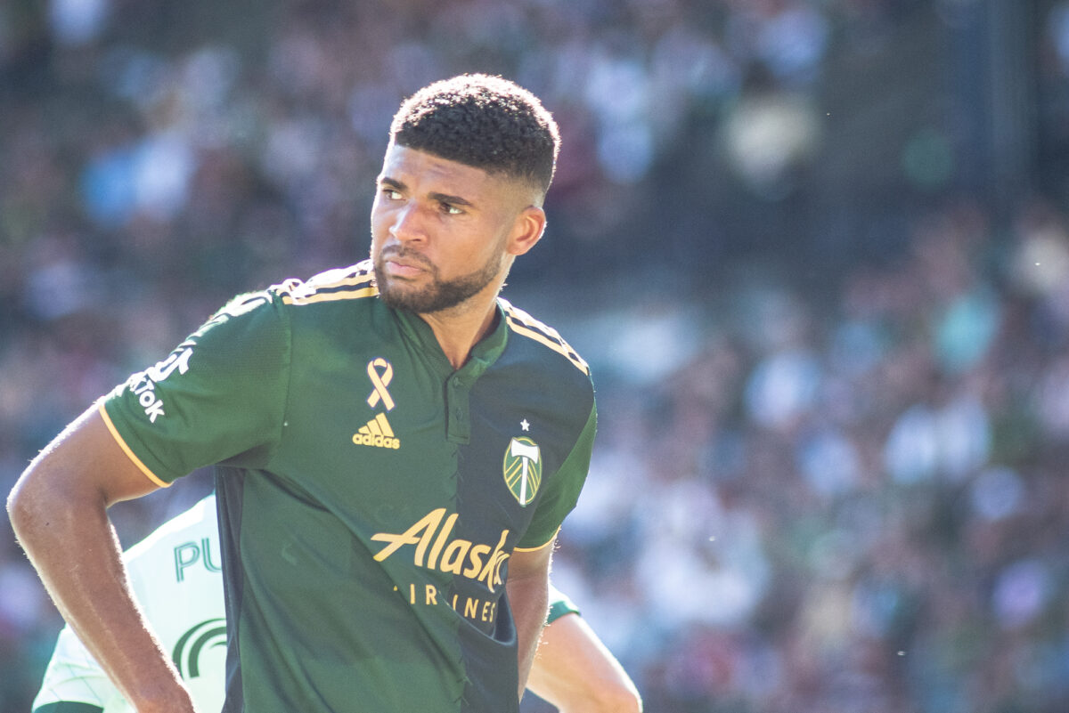Zac McGraw starts for Portland Timbers in their 2-1 win over Atlanta United at Providence Park. Photo by Kris Lattimore