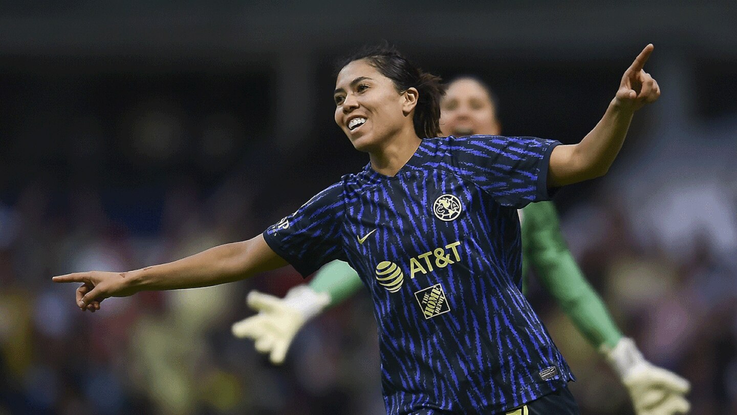 Kiana Palacios is, along with Charlyn Corral, one of the top goalscorers in the Liga MX Femenil (credit: Club América)