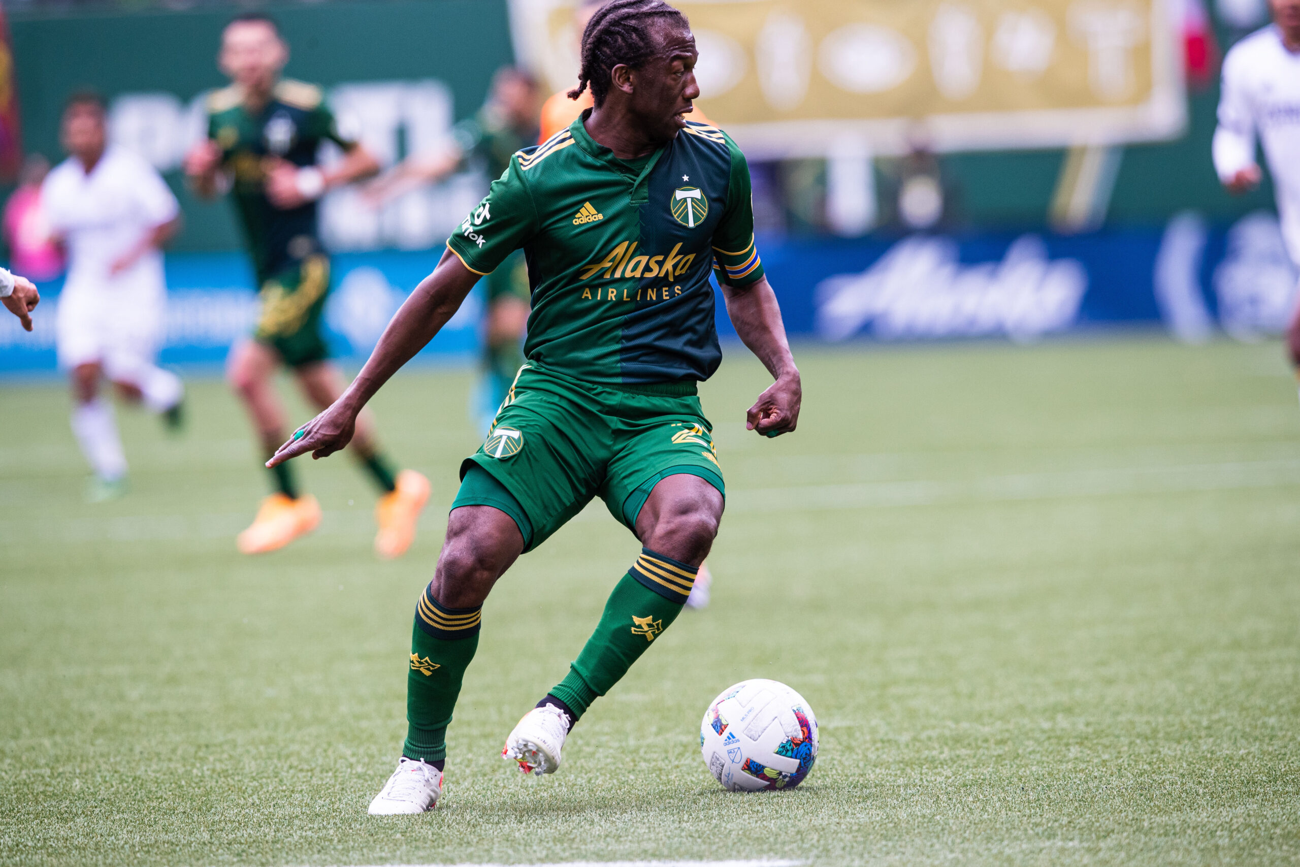 Congrats on your 30,000 minutes with the Timbers, Chará! Photo: Matthew Wolfe.