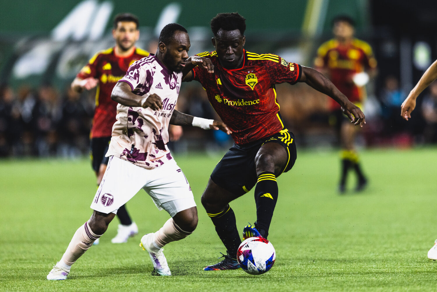 Franck Boli made his first start for Portland as they took down Seattle 4-1.Credit: Matthew Wolfe