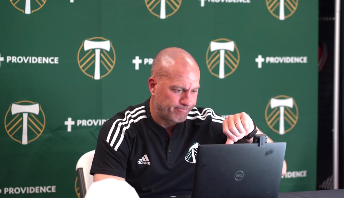 What Gio thinks of Zac McGraw blond hair. Source: Timbers FC