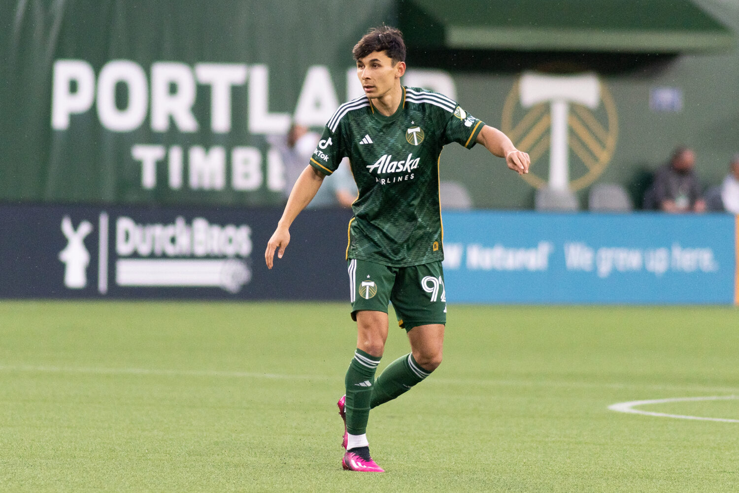 Portland Timbers Training/Leisure football shirt 2021. Sponsored by Dutch  Bros